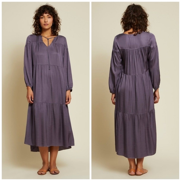 Nation LTD Wavery tiered dress S - Picture 1 of 16